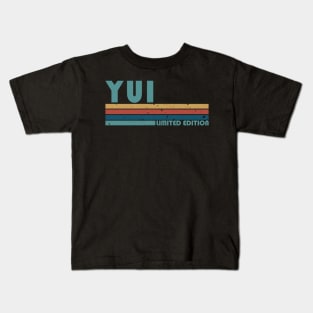 Proud Limited Edition Yui Name Personalized Retro Styles Kids T-Shirt